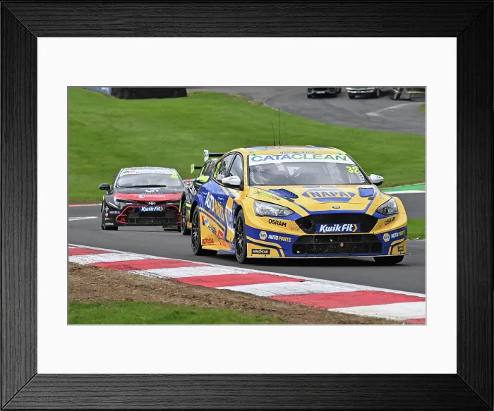 Framed Print : CZ5_1784 Daniel Rowbottom, Ford Focus ST, NAPA Racing UK.jpg