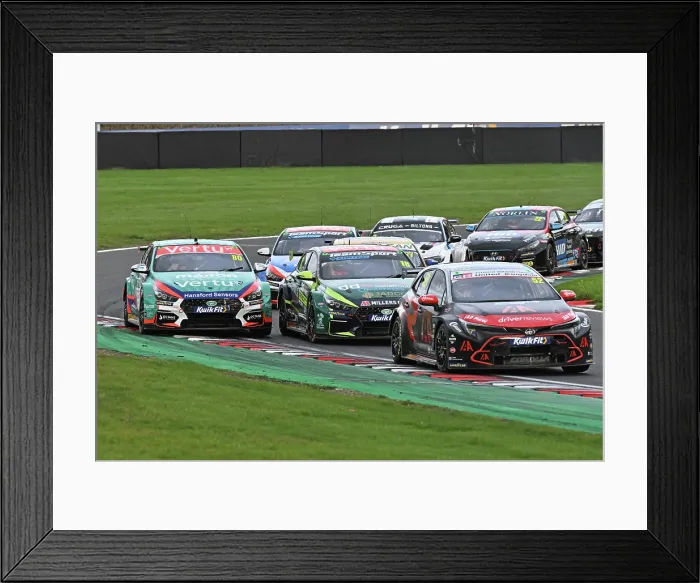 Framed Print : CZ5_2549 Gordon Shedden, Toyota Corolla GR Sport, Toyota Gazoo Racing UK with IAA.jpg