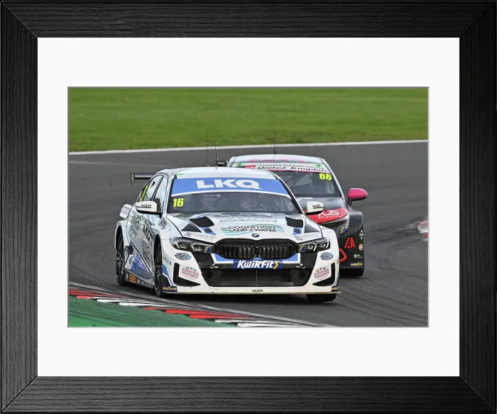 Framed Print : CZ5_2575 Aiden Moffat, BMW 330i M Sport, LKQ Euro Car Parts Racing with WSR.jpg