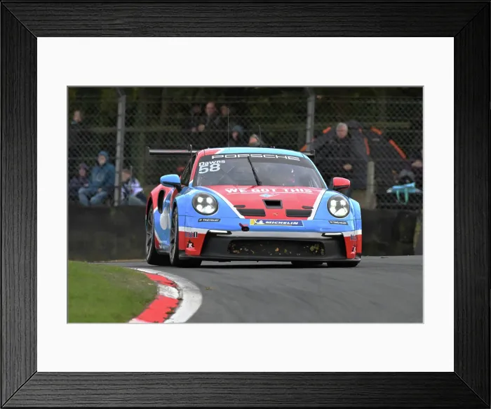 Framed Print : CZ5_2433 Henry Dawes, Century Motorsport, Porsche 911 GT3 Cup.jpg