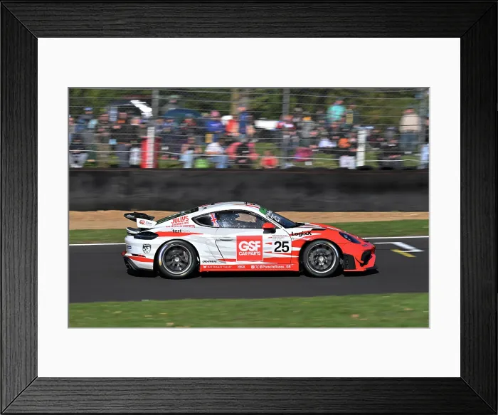 Framed Print : CZ5_1129 Matthew Kyle-Henney, Clean Racing, Porsche 718 Cayman GT4 RS Clubsport.jpg