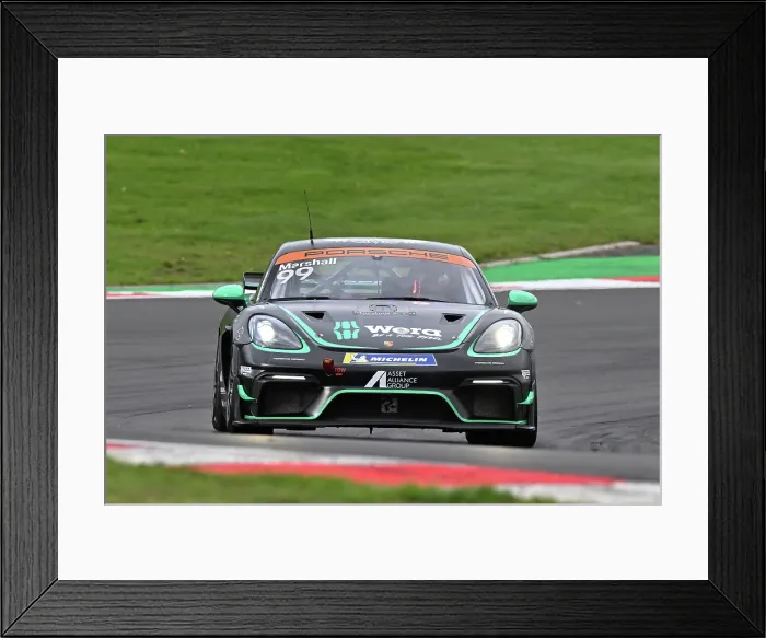 Framed Print : CZ5_1982 oe Marshall, Team Parker Racing, Porsche 718 Cayman GT4 RS Clubsport.jpg