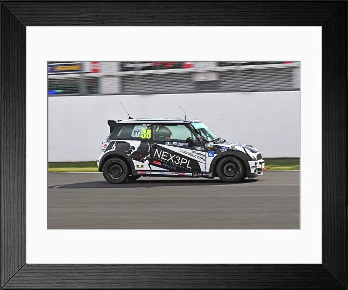 Framed Print : CZ4_1475 Olivier Algieri, Westbourne Motorsport, R50 MINI Cooper.jpg