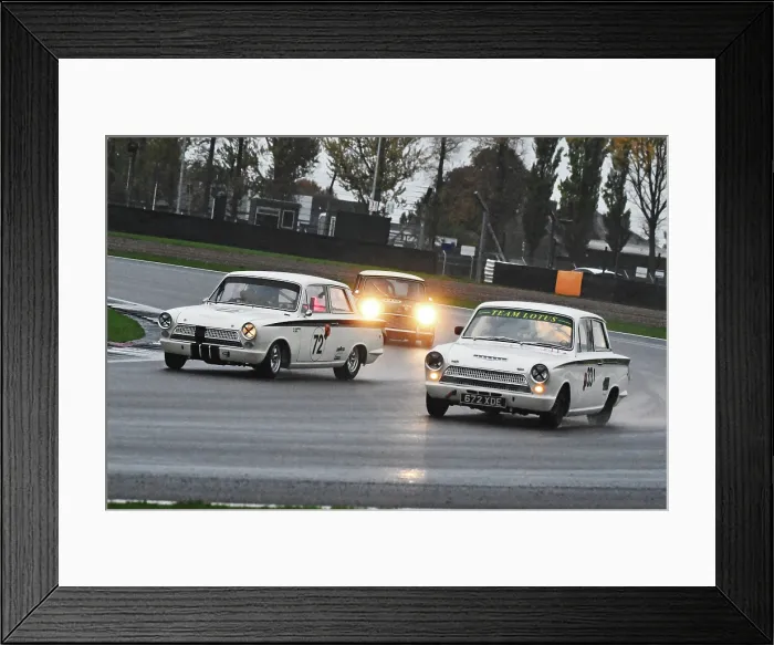 Framed Print : CZ5_4326 Alex Williams, Lotus Ford Cortina Mk1, Max Bird, Nick Sampson, Ford Lotus Cortina Mk1.jpg