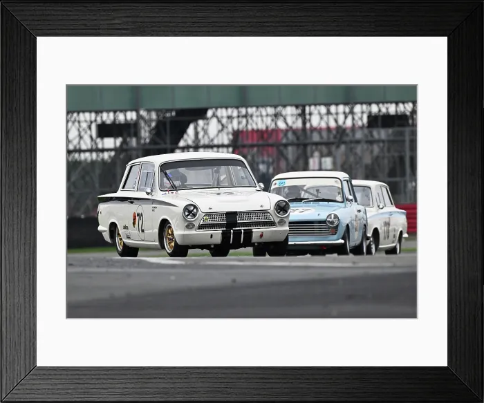 Framed Print : CZ5_3178 Max Bird, Nick Sampson, Ford Lotus Cortina Mk1.jpg