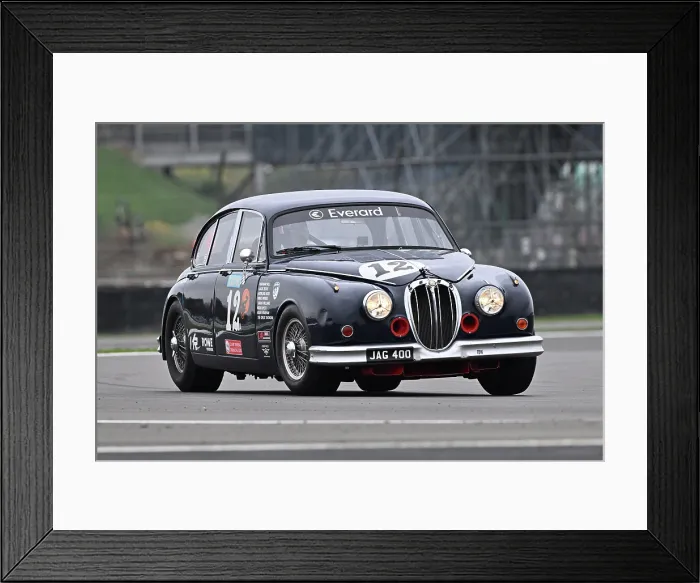 Framed Print : CZ5_3169 Grant Williams, Jaguar MK2 Saloon.jpg