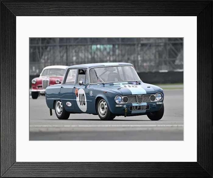 Framed Print : CZ5_3126 Hugh Peart, Steve Hewson, Alfa Romeo Giulia Ti Super.jpg