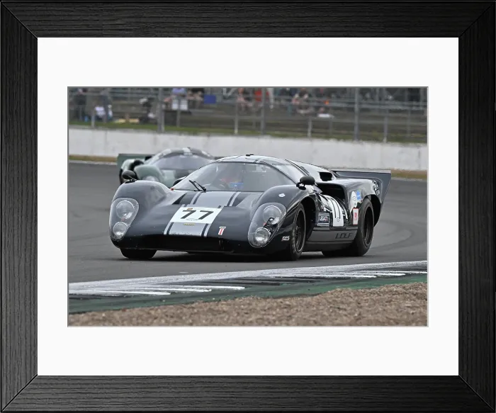 Framed Print : CZ4_0308 Chris Ward, Jan Magnussen, Lola T70 MK3B.jpg