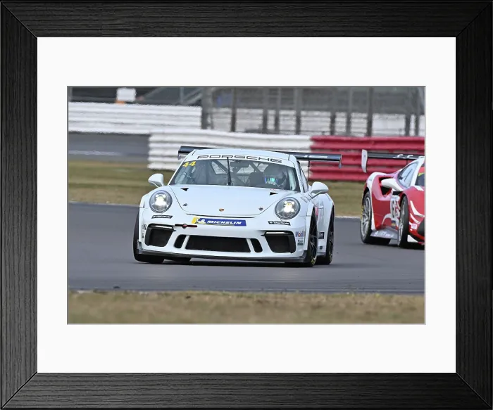 Framed Print : CZ4_0068 Max Bird, Stuart Kinner, Porsche 991-2 GT2 Cup.jpg