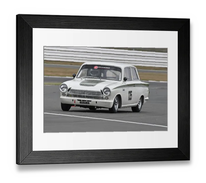Framed Print : CZ3_7364 Peter Reynolds, Daniel Quintero, Ford Lotus Cortina Mk1.jpg