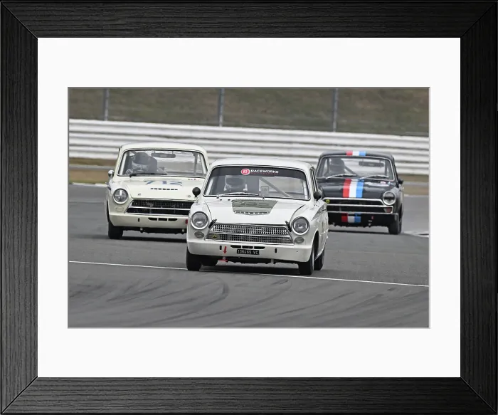 Framed Print : CZ3_7431 Peter Reynolds, Daniel Quintero, Ford Lotus Cortina Mk1.jpg