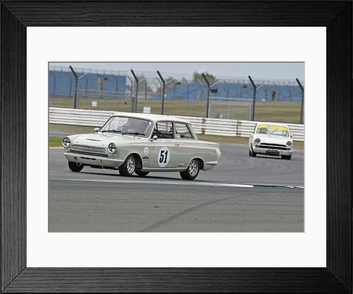 Framed Print : CZ3_7585 Max Chilton, Ford Lotus Cortina Mk1.jpg
