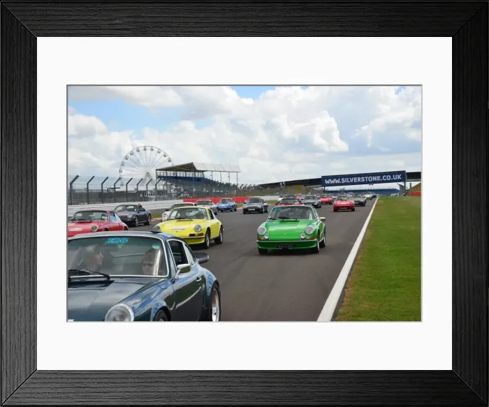 Framed Print : Porsche 911 50th Anniversary Parade Framed Print : Porsche 911 50th Anniversary Parade
