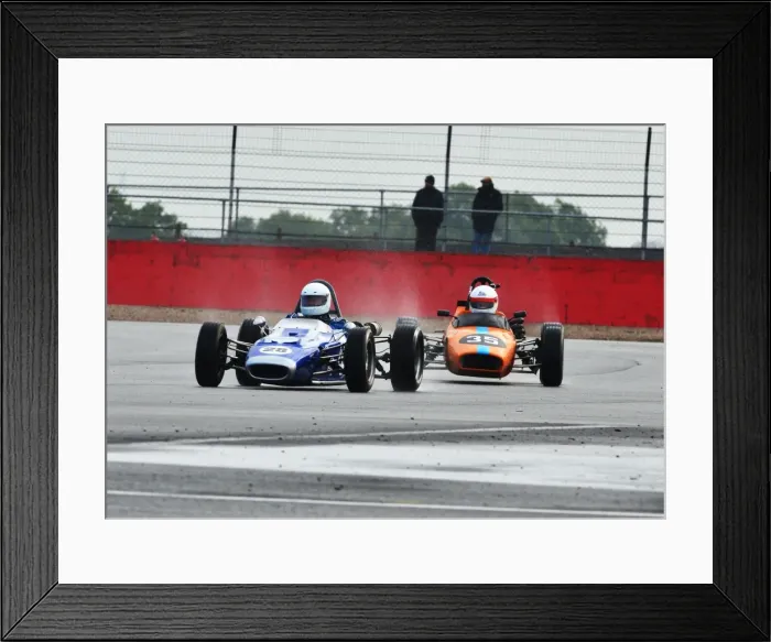 Framed Print : Michael Wales, Merlyn Mk 20 and Kevin Goater, Macon MR8 Framed Print : Michael Wales, Merlyn Mk 20 and Kevin Goater, Macon MR8