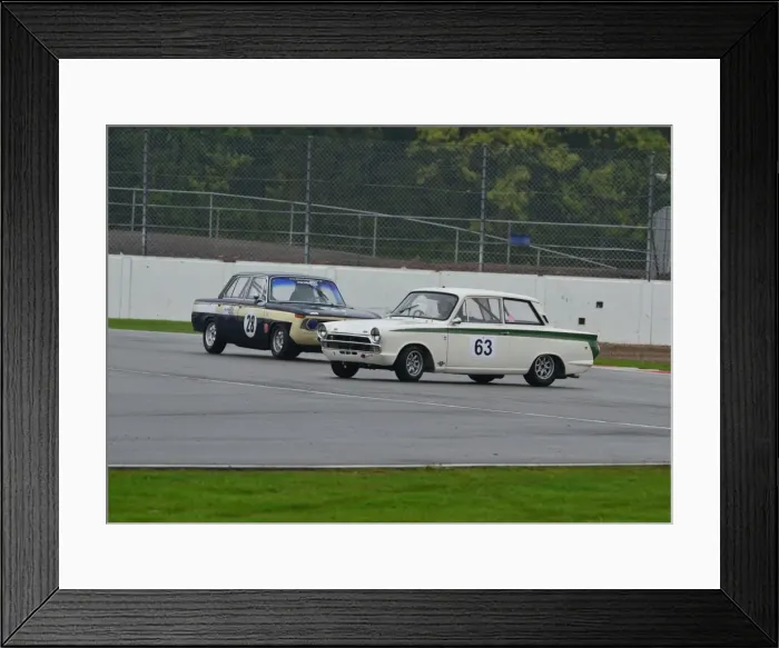 Framed Print : Colin Kingsnorth, BMW 1800 TiSA, Graham Pattle Ford Lotus Cortina Framed Print : Colin Kingsnorth, BMW 1800 TiSA, Graham Pattle Ford Lotus Cortina