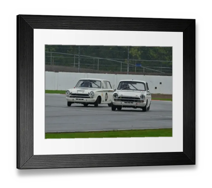 Framed Print : Graham Pattle, John Avill, Ford Lotus Cortina s Framed Print : Graham Pattle, John Avill, Ford Lotus Cortina s