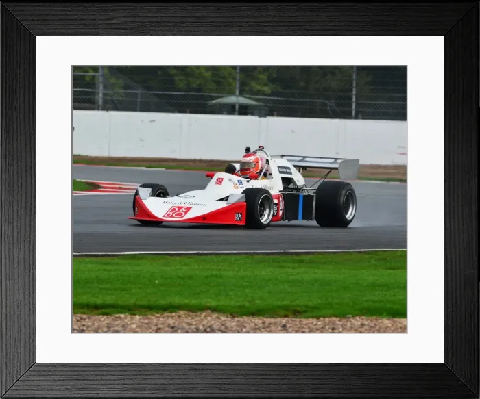 Framed Print : CJ5 1247 Mark Dwyer, Lola T400 Framed Print : CJ5 1247 Mark Dwyer, Lola T400