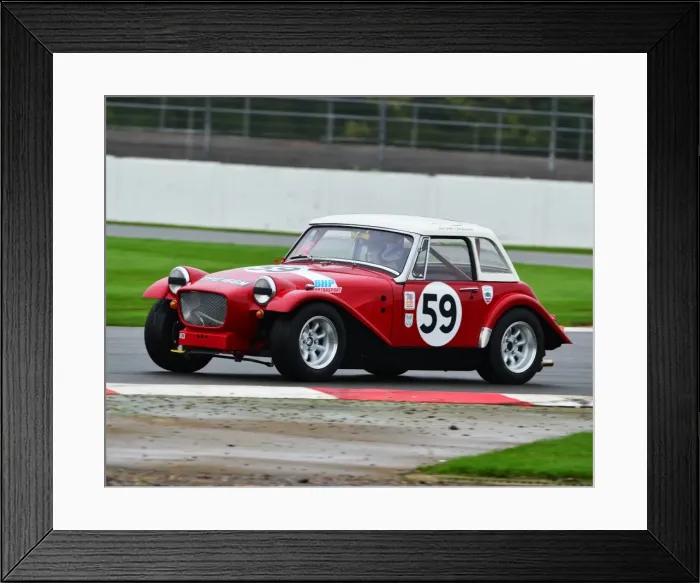 Framed Print : CJ5 1358 Ralph Harwood Penn, MG Arkley SS