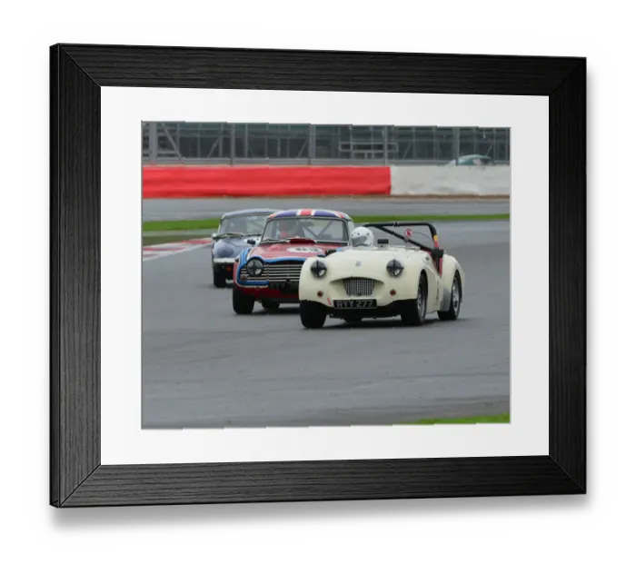 Framed Print : CJ5 1563 Richard Owen, Triumph TR2, Colin Sharp, Triumph TR5