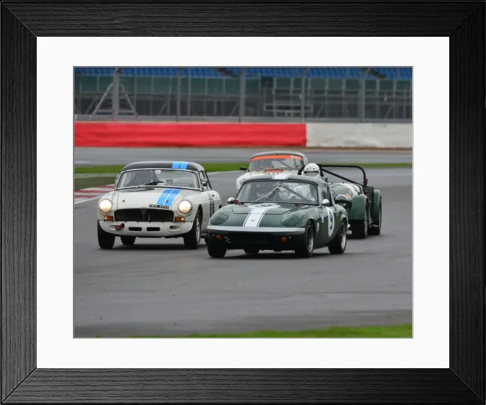 Framed Print : CJ5 1573 Roger Waite, Lotus Elan S1 Nik Spencer, MGB