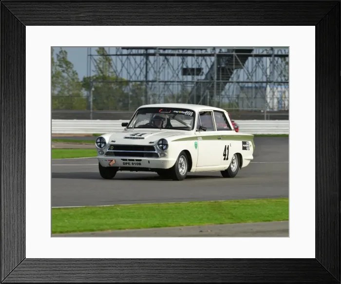 Framed Print : CJ5 1783 Neil Brown, Ford Lotus Cortina, DPE 810 B Framed Print : CJ5 1783 Neil Brown, Ford Lotus Cortina, DPE 810 B
