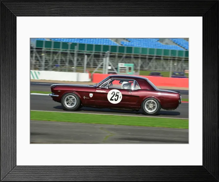 Framed Print : CJ5 1840 Louis Bracey, Ford Mustang