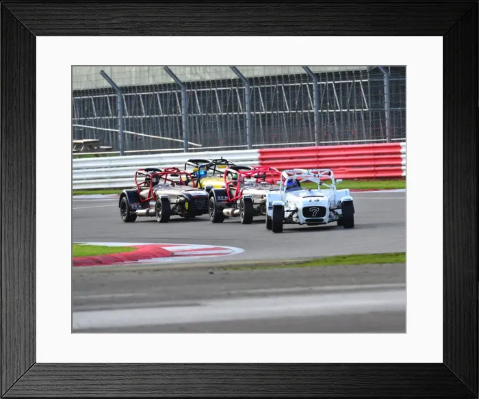 Framed Print : CJ5 1863. BRSCC, Caterham racing, Silverstone Framed Print : CJ5 1863. BRSCC, Caterham racing, Silverstone