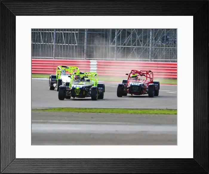 Framed Print : CJ5 1869. BRSCC, Caterham racing, Silverstone Framed Print : CJ5 1869. BRSCC, Caterham racing, Silverstone