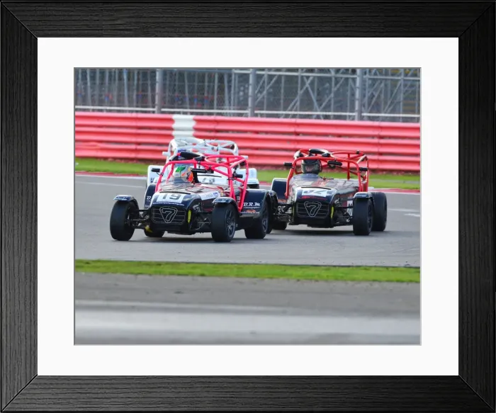 Framed Print : CJ5 1872. BRSCC, Caterham racing, Silverstone Framed Print : CJ5 1872. BRSCC, Caterham racing, Silverstone