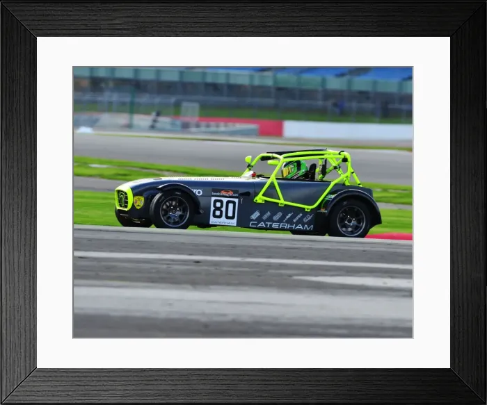 Framed Print : CJ5 1875. BRSCC, Caterham racing, Silverstone Framed Print : CJ5 1875. BRSCC, Caterham racing, Silverstone