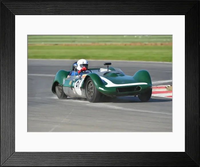 Framed Print : CJ5 0035 Bruce Riches, Elva Mk5 Sports Framed Print : CJ5 0035 Bruce Riches, Elva Mk5 Sports