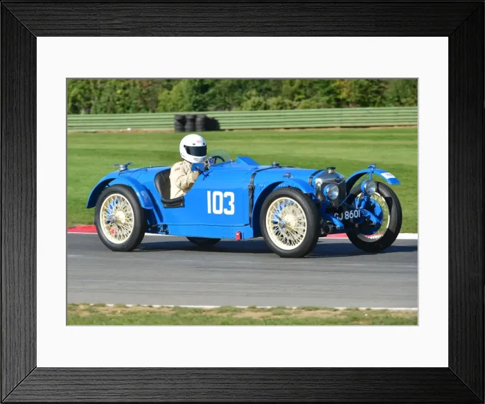 Framed Print : CJ5 0179 James Potter, Riley 9 Brooklands, GJ 8601 Framed Print : CJ5 0179 James Potter, Riley 9 Brooklands, GJ 8601