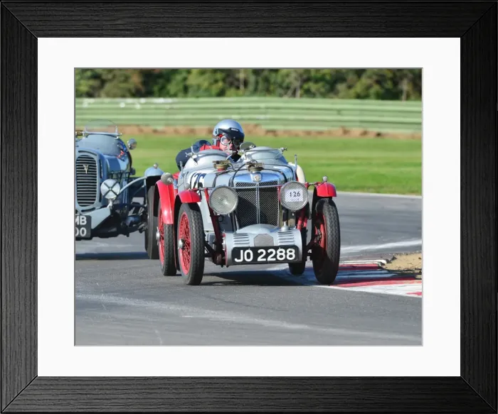Framed Print : CJ5 0183 Hamish McNinch, MG C Type Montlhery Framed Print : CJ5 0183 Hamish McNinch, MG C Type Montlhery