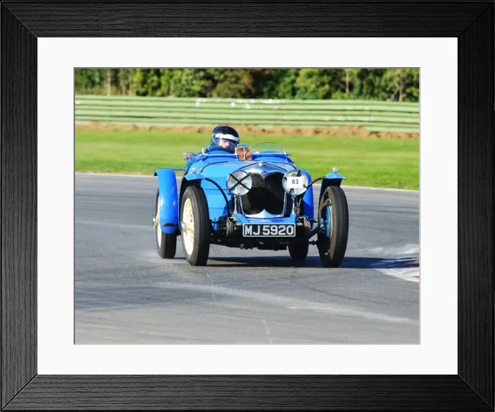 Framed Print : CJ5 0199 Andy Bush, Riley TT Sprite Replica