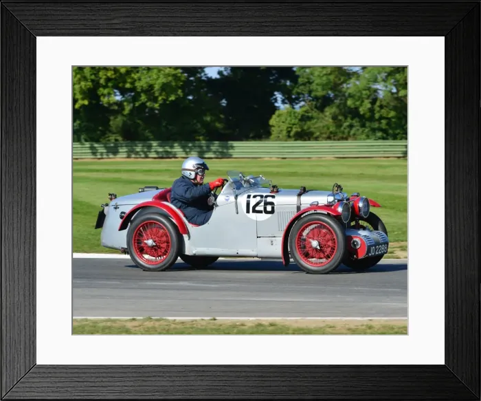 Framed Print : CJ5 0209 Hamish McNinch, MG C Type Montlhery Framed Print : CJ5 0209 Hamish McNinch, MG C Type Montlhery