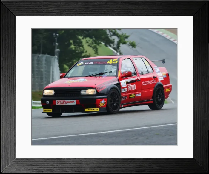 Framed Print : CJ4 5113 Len Simpson, VW Vento VR6