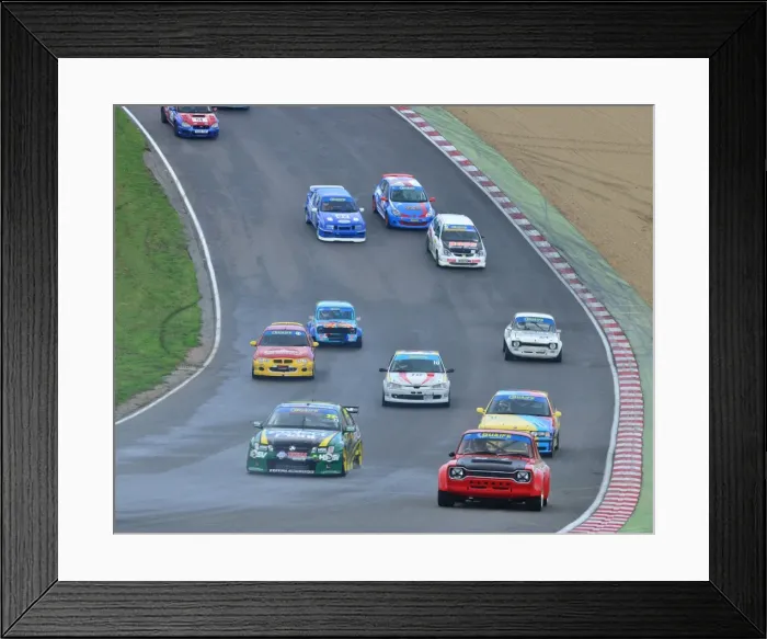 Framed Print : CJ4 5291 Ray Barrow, Ford Escort, Alex Sidwell, Holden VZ Commodore