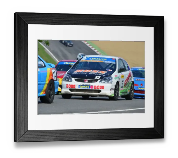 Framed Print : CJ4 5370 Chris Whiteman, Honda Civic Framed Print : CJ4 5370 Chris Whiteman, Honda Civic