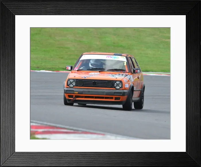 Framed Print : CJ4 5639 Jamie Martin, Mk2 Golf GTi