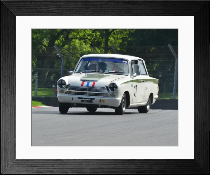 Framed Print : CJ4 5774 Dan Cox, Lotus Cortina Mk1 Framed Print : CJ4 5774 Dan Cox, Lotus Cortina Mk1