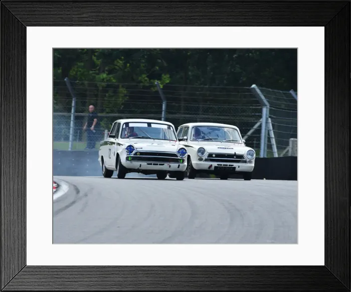 Framed Print : CJ4 5790 Allan Ross-Jones, Andrew Beaumont, Lotus Cortina Mk1