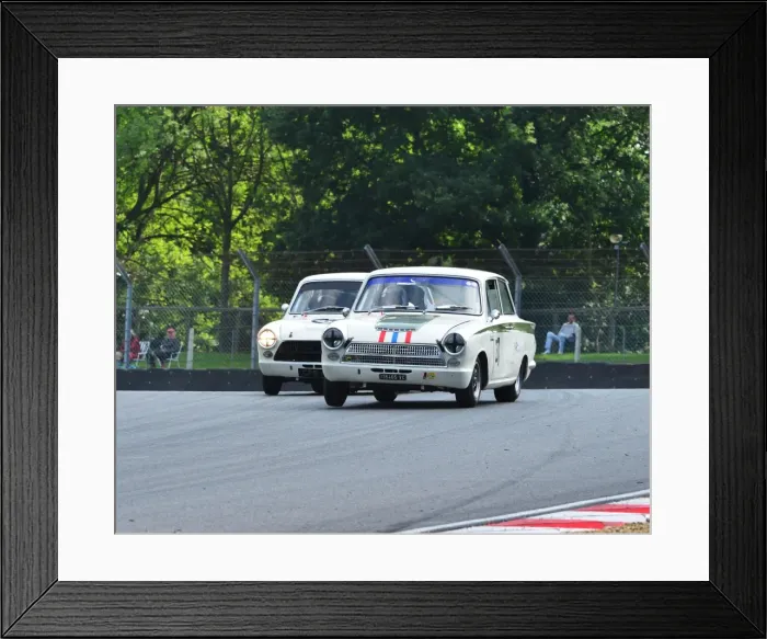 Framed Print : CJ4 5803 Dan Cox, Lotus Cortina Mk1 Framed Print : CJ4 5803 Dan Cox, Lotus Cortina Mk1