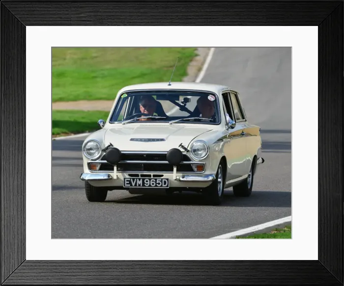Framed Print : CJ4 5864 Lotus Cortina Mk1, EVM 965 D