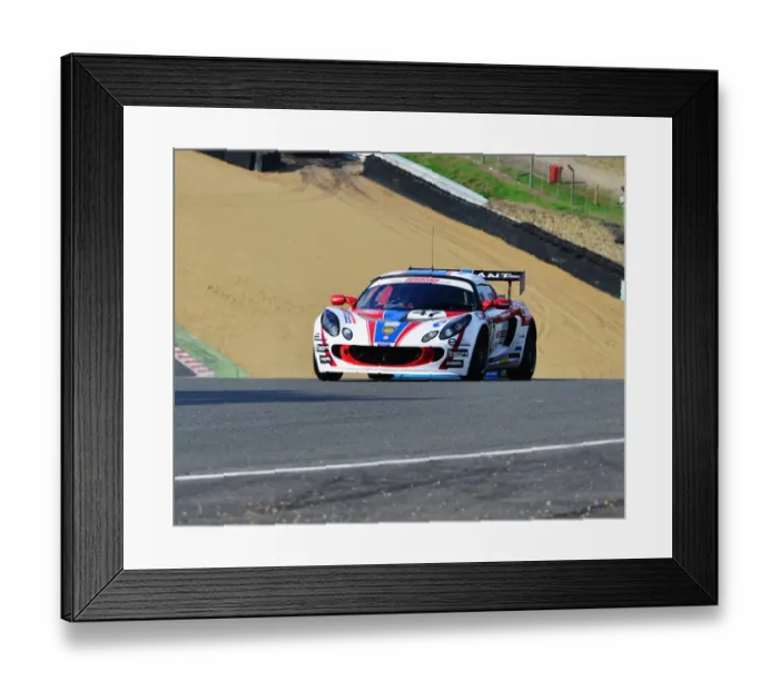 Framed Print : CJ4 5925 Glenn Sherwood, Jamie Stanley, Lotus Exige Cup