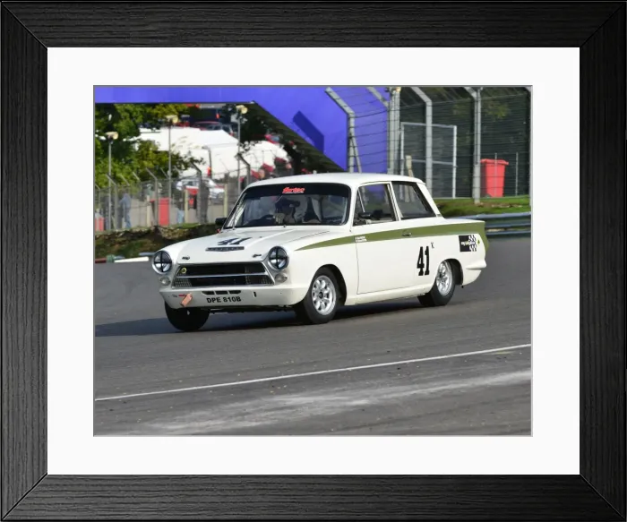 Framed Print : CJ4 8816 Neil Brown, Ford Lotus Cortina Framed Print : CJ4 8816 Neil Brown, Ford Lotus Cortina