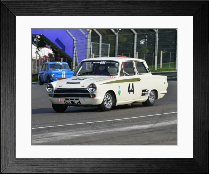 Framed Print : CJ4 8817 Tim Davies, Ford Lotus Cortina Framed Print : CJ4 8817 Tim Davies, Ford Lotus Cortina