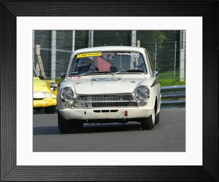 Framed Print : CJ4 8837 Nigel Cox, Ford Lotus Cortina Framed Print : CJ4 8837 Nigel Cox, Ford Lotus Cortina