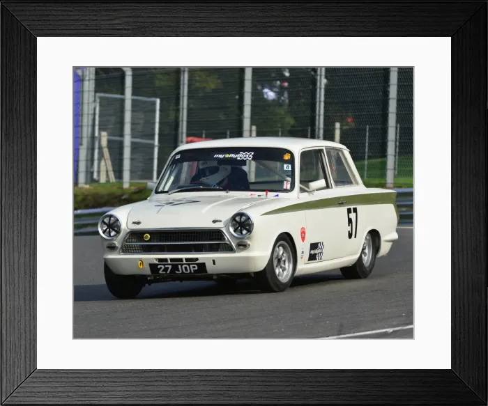 Framed Print : CJ4 8839 Jonathan Gomm, Ford Lotus Cortina Framed Print : CJ4 8839 Jonathan Gomm, Ford Lotus Cortina