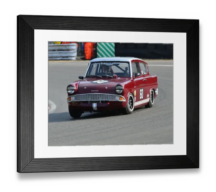 Framed Print : CJ4 8842 Mike Koskela, Ford Anglia 105E