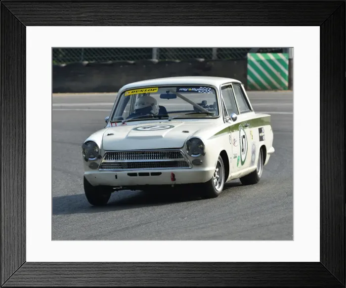 Framed Print : CJ4 8916 Nigel Cox, Ford Lotus Cortina Framed Print : CJ4 8916 Nigel Cox, Ford Lotus Cortina